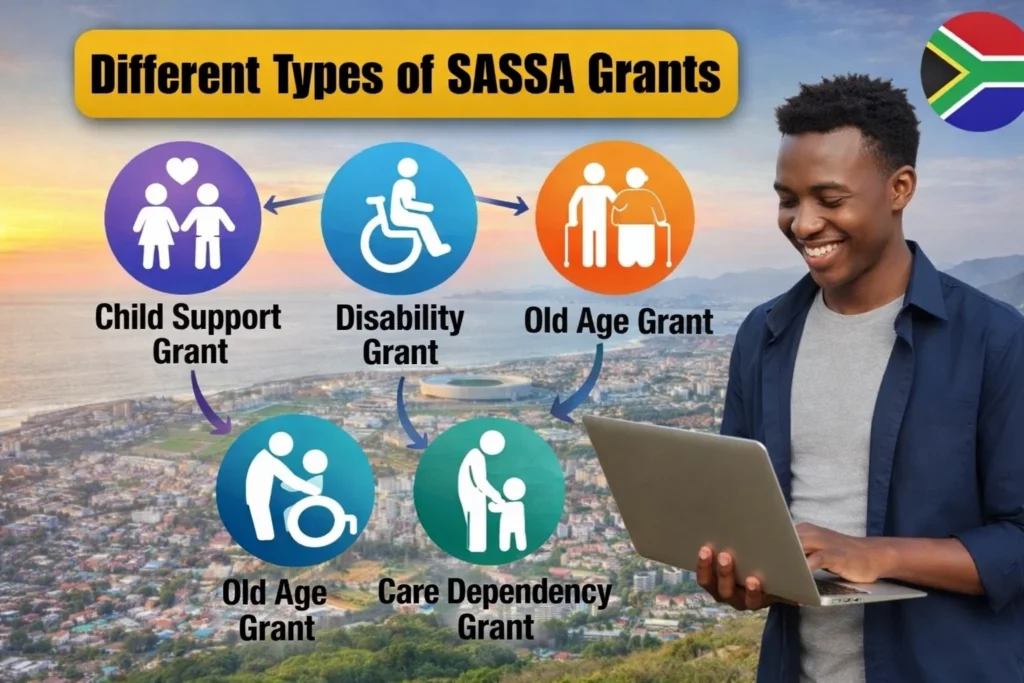 SRD R350 & R370 Status Check 4 SASSA Grants Infographic