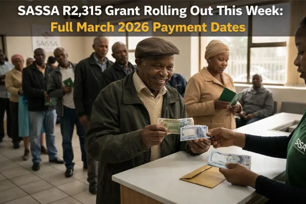 SASSA R2,315 Grant Rolling Out This Week: Full March 2026 Payment Dates and How to Collect 2 R2,315