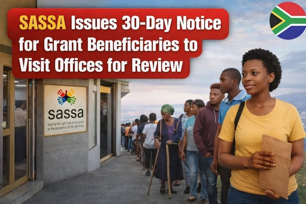 SASSA Issues 30-Day Notice for Grant Beneficiaries to Visit Offices for Review 2 SASSA