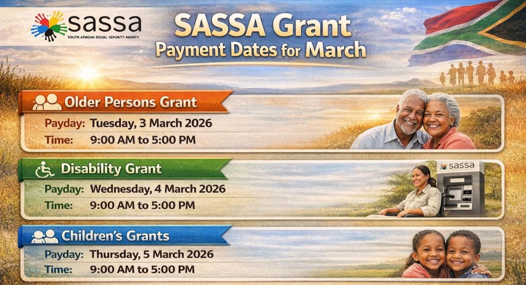 SASSA Grant Payment Dates for March 2026: Full Schedule and Important Details 2 SASSA Grant