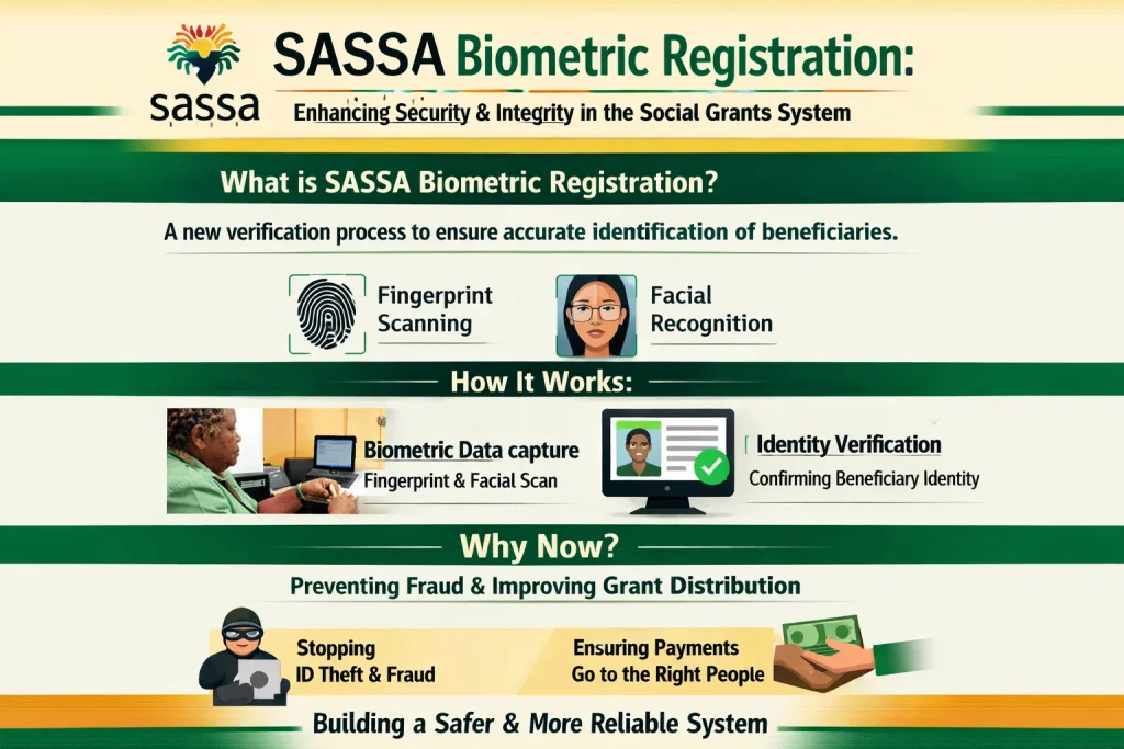 SASSA Biometric Registration Rule Starting April 2026: What Grant Beneficiaries Need to Know 2 SASSA Biometric Registration Guidance