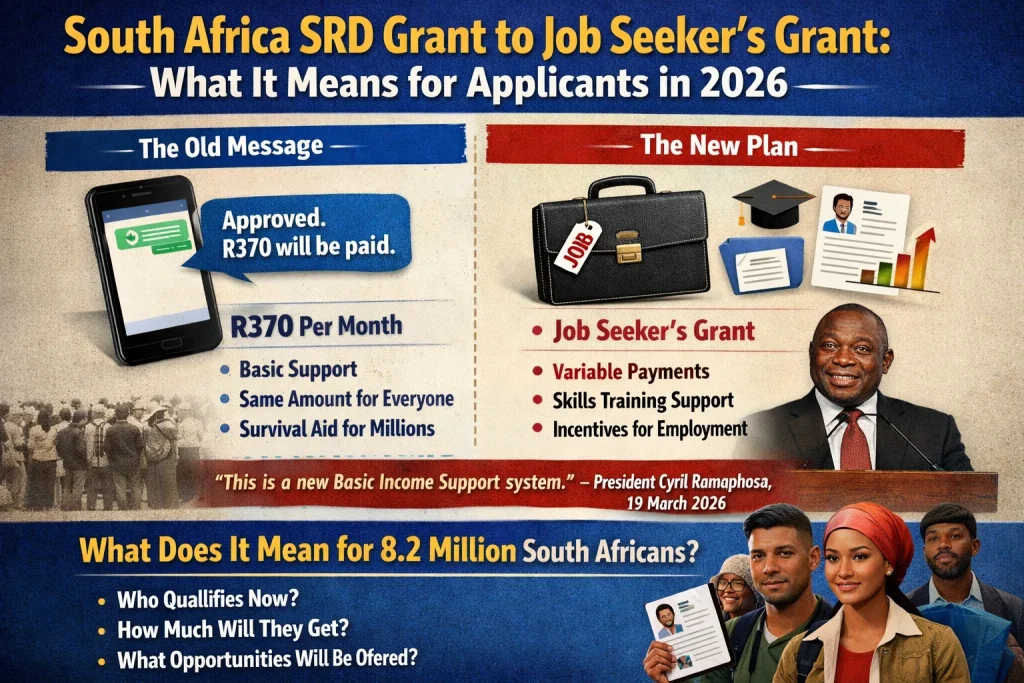 South Africa SRD Grant to Job Seeker’s Grant: What It Means for Applicants in 2026 2 South Africa SRD Grant to Job Seeker’s Grant