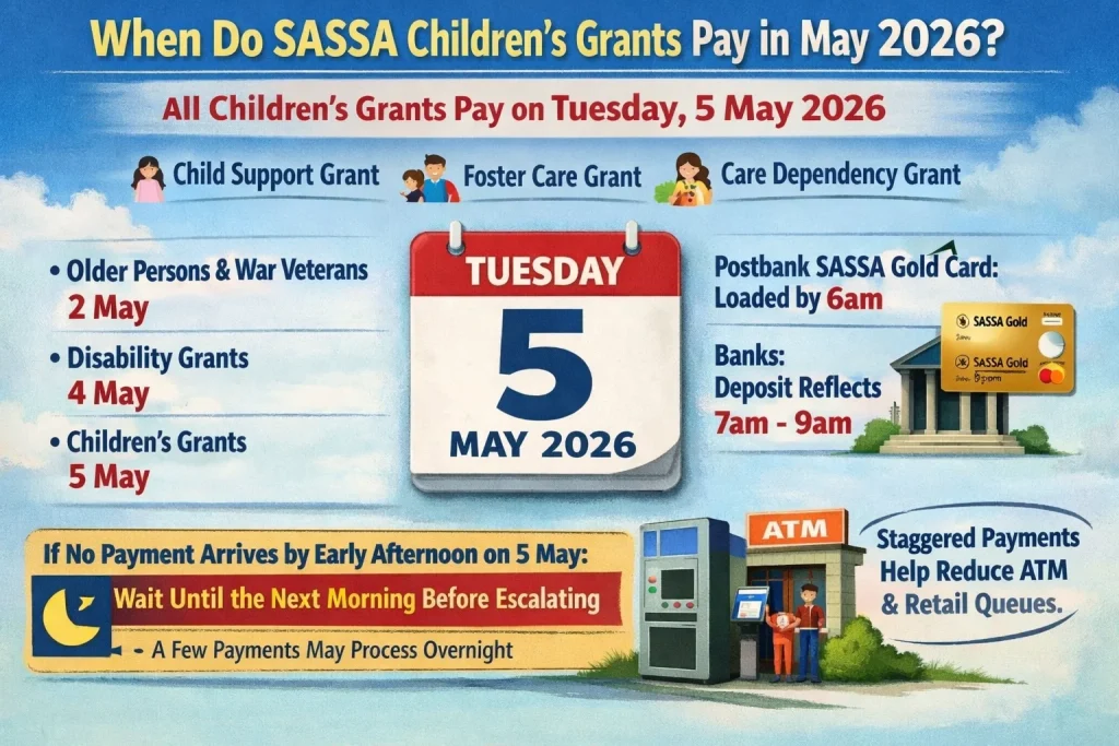SASSA Children's Grants May 2026: Latest Updates Every Caregiver Needs Right Now 2 SASSA Children's Grants Pay in May 2026